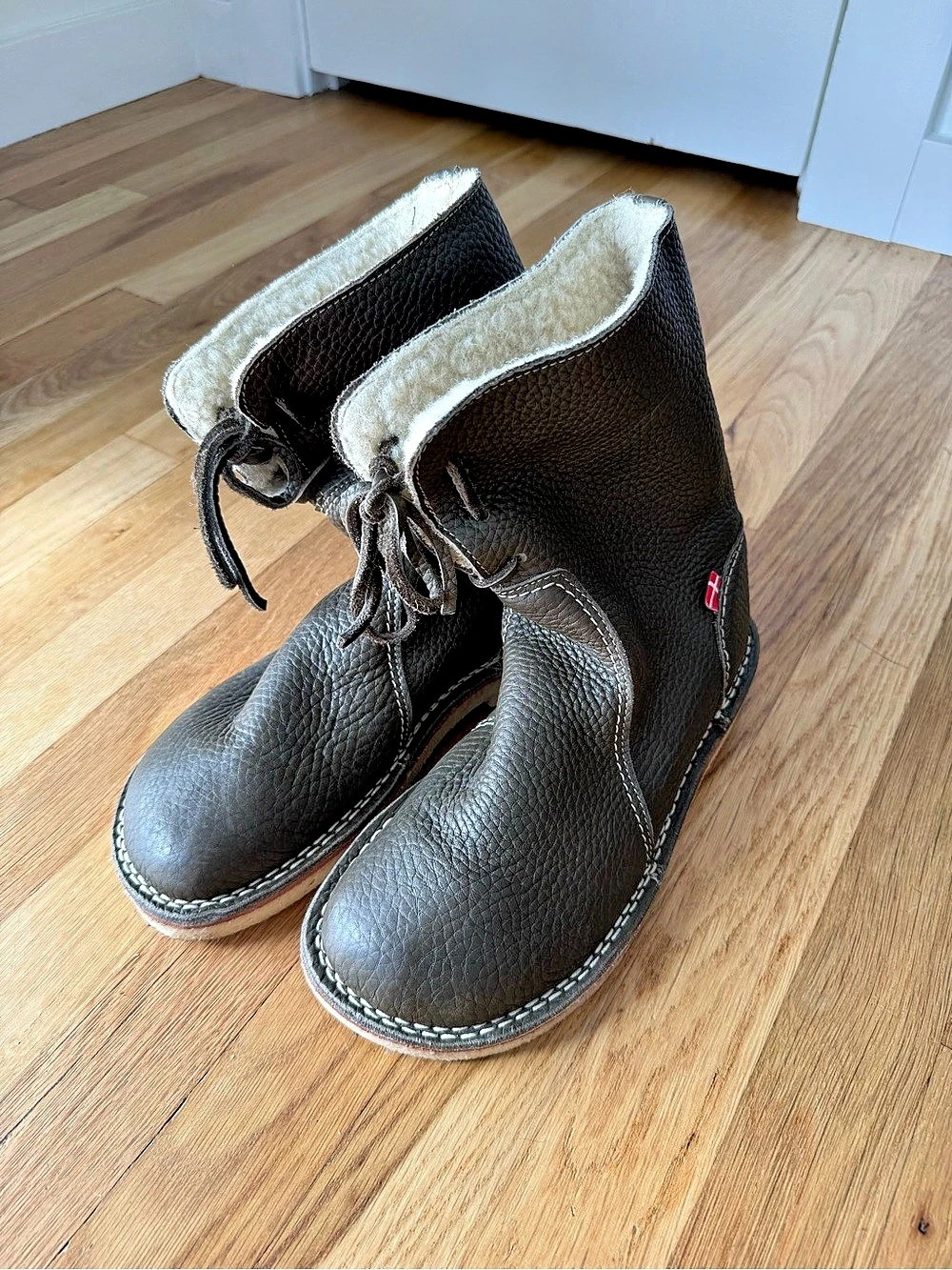 Duckfeet Århus Olive Wool-Lined Boots